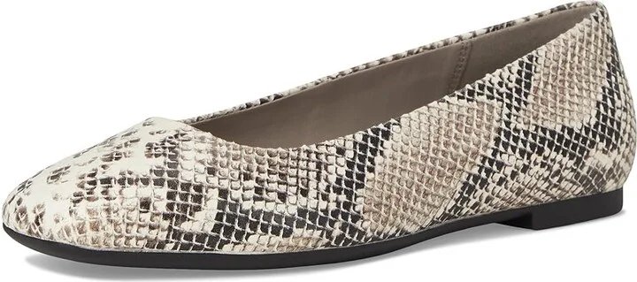 ECCO Margot Plain Ballerina Flat Women's Flat Shoes Dark Clay Snake Print : EU 37 (US Women's 6-6.5) M, Leather - Image 5