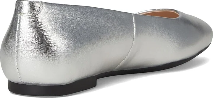 ECCO Margot Plain Ballerina Flat Women's Flat Shoes Pure Silver : EU 37 (US Women's 6-6.5) M, Leather - Image 4