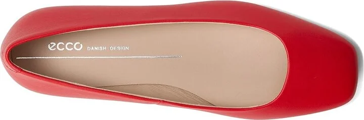 ECCO Margot Plain Ballerina Flat Women's Flat Shoes Scarlet : EU 42 (US Women's 11-11.5) M, Leather - Image 2