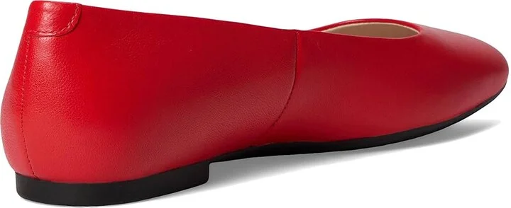 ECCO Margot Plain Ballerina Flat Women's Flat Shoes Scarlet : EU 42 (US Women's 11-11.5) M, Leather - Image 4