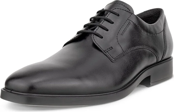 ECCO Men's Milan Plain Toe Derby Waterproof Oxford