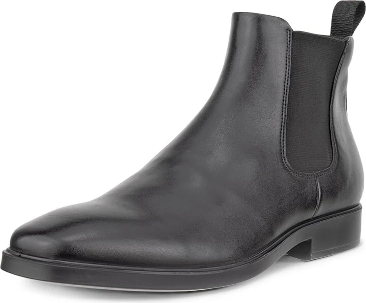 ECCO Men's Milan Plain Toe Double Gore Chelsea Boot