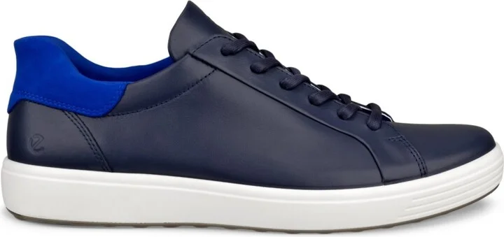Ecco Men's Soft 7 Easy Slip Tie Sneakers - White, Lion - Image 11
