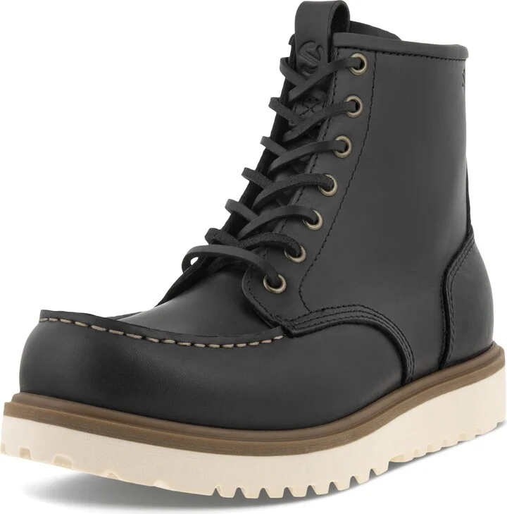ECCO Men's Staker MOC Toe TIE Fashion Boot