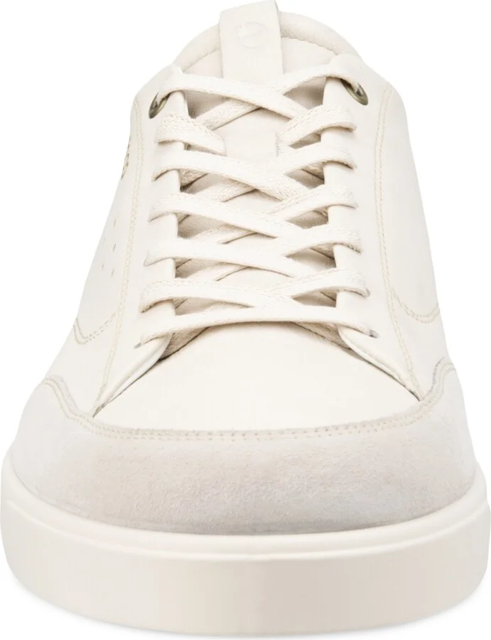 Ecco Men's Street Lite Court Sneakers - Limestone, Nutmeg Brown- Suede, Leather - Image 6