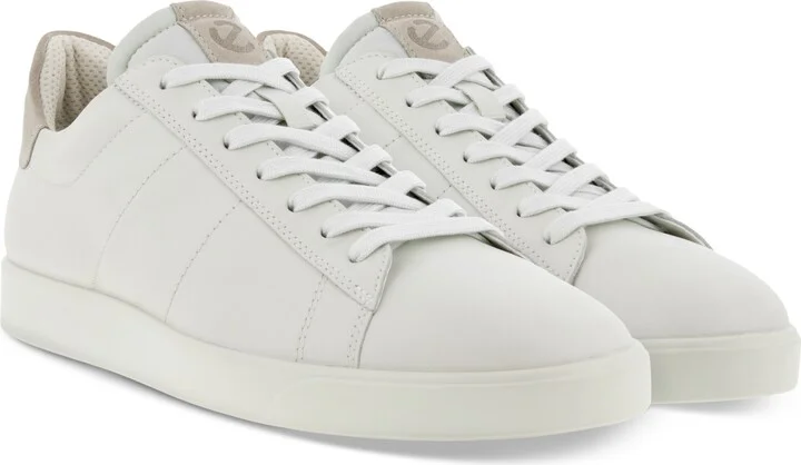 Ecco Men's Street Lite Retro Sneaker - White/Gravel - Image 3