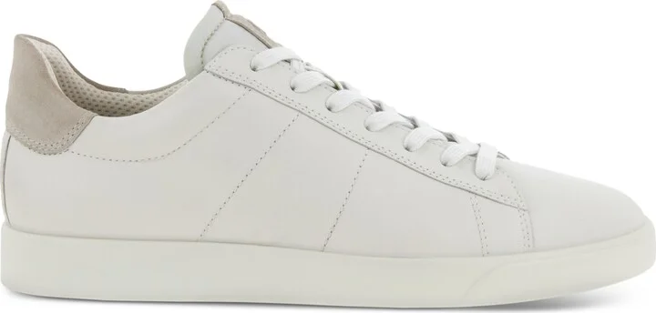 Ecco Men's Street Lite Retro Sneaker - White/Gravel - Image 4