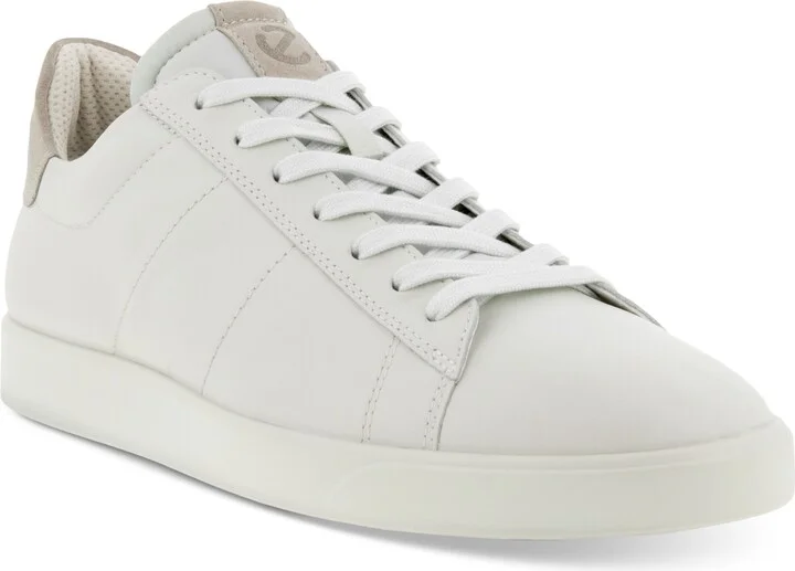 Ecco Men's Street Lite Retro Sneaker - White/Gravel