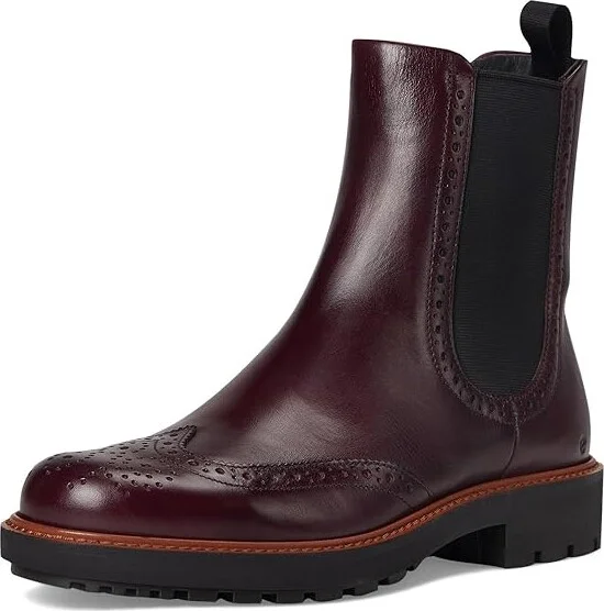 ECCO Metropole Oslo Chelsea Wingtip Boots Women's Boots Dark Ruby : EU 35 (US Women's 4-4.5) M, Leather - Image 5