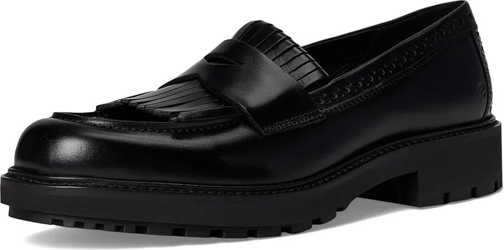 ECCO Metropole Oslo Loafer Women's Flat Shoes Black : EU 42 (US Women's 11-11.5) M, Leather/Textile - Image 5