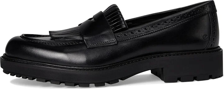 ECCO Metropole Oslo Loafer Women's Flat Shoes Black : EU 42 (US Women's 11-11.5) M, Leather/Textile - Image 6