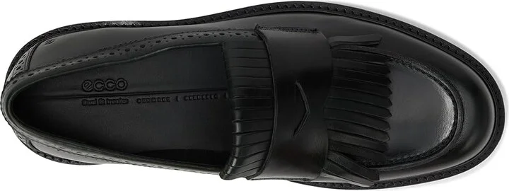 ECCO Metropole Oslo Loafer Women's Flat Shoes Black : EU 42 (US Women's 11-11.5) M, Leather/Textile - Image 8