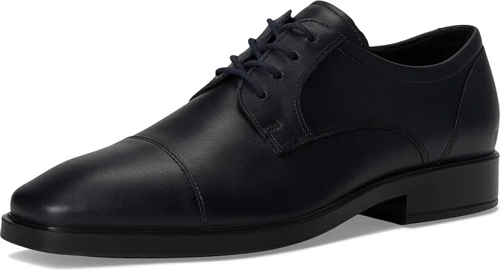 ECCO Milan Cap Toe Tie Oxford Men's Shoes Marine : EU 42 (US Men's 8-8.5) D - Medium, Leather - Image 5