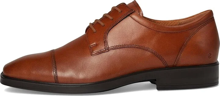 ECCO Milan Cap Toe Tie Oxford Men's Shoes Saddle : EU 40 (US Men's 6-6.5) D - Medium, Leather - Image 6