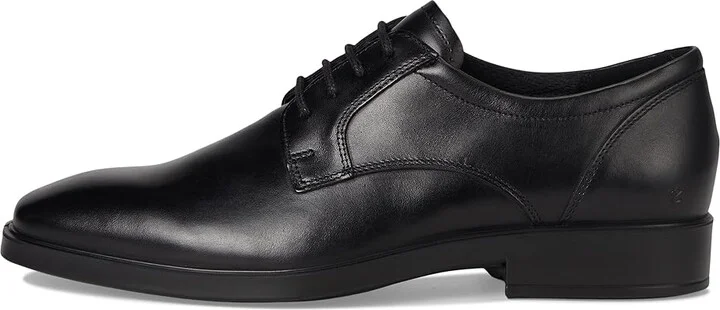 ECCO Milan Plain Toe Oxford Men's Lace Up Wing Tip Shoes Black : EU 44 (US Men's 10-10.5) D - Medium, Leather - Image 6