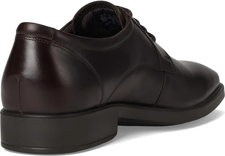 ECCO Milan Plain Toe Oxford Men's Lace Up Wing Tip Shoes Cocoa Brown : EU 43 (US Men's 9-9.5) D - Medium, Leather - Image 4