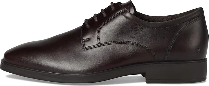 ECCO Milan Plain Toe Oxford Men's Lace Up Wing Tip Shoes Cocoa Brown : EU 43 (US Men's 9-9.5) D - Medium, Leather - Image 6