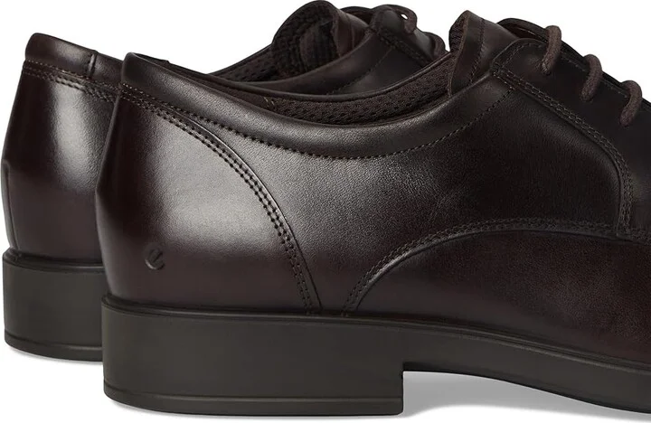 ECCO Milan Plain Toe Oxford Men's Lace Up Wing Tip Shoes Cocoa Brown : EU 43 (US Men's 9-9.5) D - Medium, Leather - Image 7