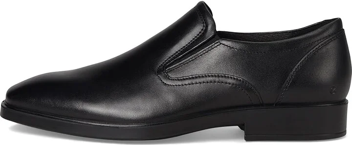 ECCO Milan Plain Toe Slip On Loafer Men's Lace Up Wing Tip Shoes Black : EU 43 (US Men's 9-9.5) D - Medium, Leather - Image 6