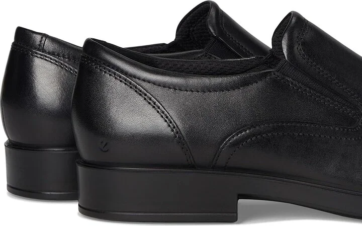 ECCO Milan Plain Toe Slip On Loafer Men's Lace Up Wing Tip Shoes Black : EU 43 (US Men's 9-9.5) D - Medium, Leather - Image 7