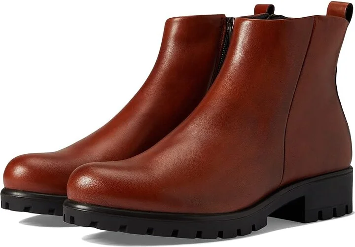ECCO Modtray Hydromax Ankle Boot Women's Shoes Cognac : EU 35 (US Women's 4-4.5) M, Leather
