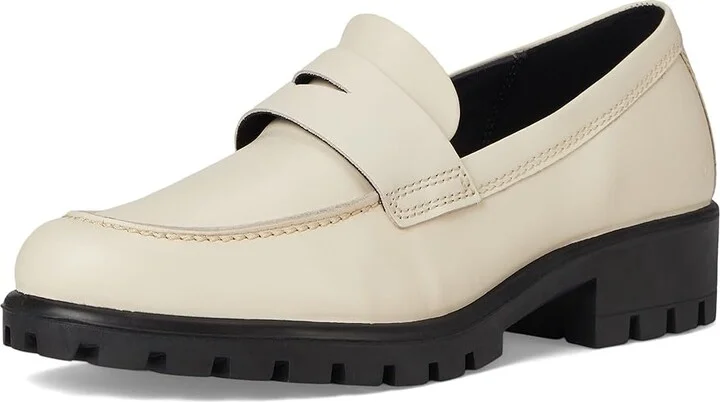 ECCO Modtray Penny Loafer Women's Shoes Limestone : EU 36 (US Women's 5-5.5) M, Leather - Image 5