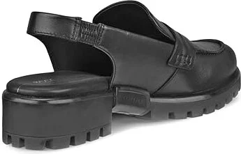 ECCO Modtray Sling Back Penny Loafer Women's Flat Shoes Black : EU 36 (US Women's 5-5.5) M, Leather - Image 3