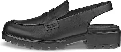 ECCO Modtray Sling Back Penny Loafer Women's Flat Shoes Black : EU 36 (US Women's 5-5.5) M, Leather - Image 4