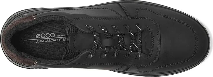 ECCO Move Casual Lace Up Sneaker Men's Shoes Black/Magnet : EU 42 (US Men's 8-8.5) M, Leather - Image 2