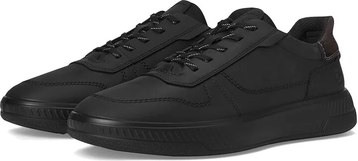 ECCO Move Casual Lace Up Sneaker Men's Shoes Black/Magnet : EU 42 (US Men's 8-8.5) M, Leather