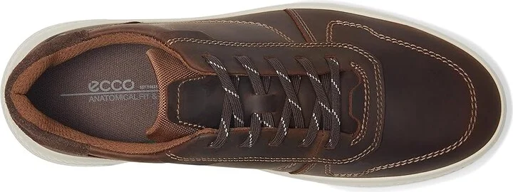 ECCO Move Casual Lace Up Sneaker Men's Shoes Camel/Coffee Suede : EU 44 (US Men's 10-10.5) M, Leather - Image 2