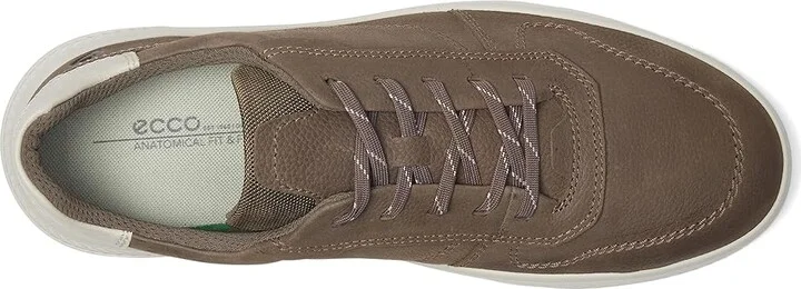 ECCO Move Casual Lace Up Sneaker Men's Shoes Dark Clay/Gravel : EU 44 (US Men's 10-10.5) M, Leather - Image 2