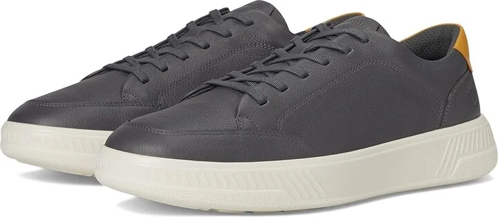 ECCO Move Retro Sneakers Men's Shoes Magnet/Nutmeg Brown : EU 44 (US Men's 10-10.5) M, Leather/Textile