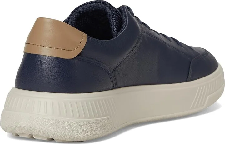 ECCO Move Retro Sneakers Men's Shoes Marine/Honey Mustard : EU 46 (US Men's 12-12.5) M, Leather/Textile - Image 4