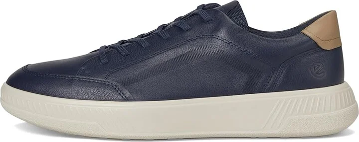 ECCO Move Retro Sneakers Men's Shoes Marine/Honey Mustard : EU 46 (US Men's 12-12.5) M, Leather/Textile - Image 6