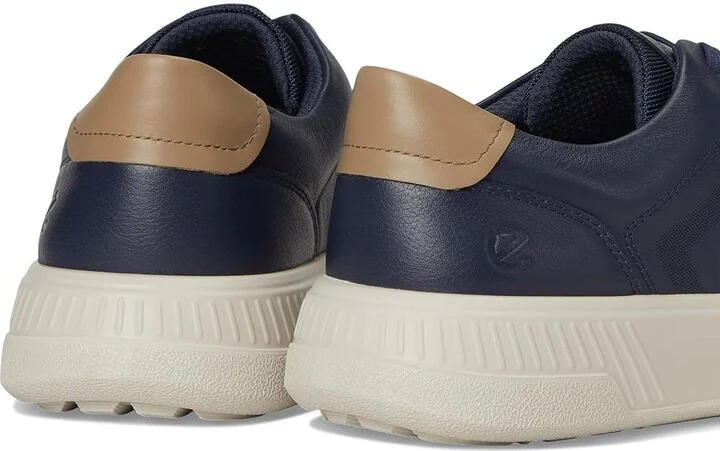 ECCO Move Retro Sneakers Men's Shoes Marine/Honey Mustard : EU 46 (US Men's 12-12.5) M, Leather/Textile - Image 7
