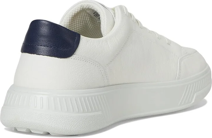 ECCO Move Retro Sneakers Men's Shoes White/Marine : EU 45 (US Men's 11-11.5) M, Leather/Textile - Image 4