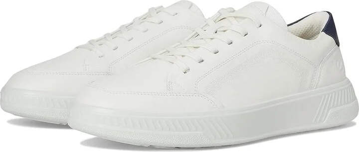 ECCO Move Retro Sneakers Men's Shoes White/Marine : EU 45 (US Men's 11-11.5) M, Leather/Textile