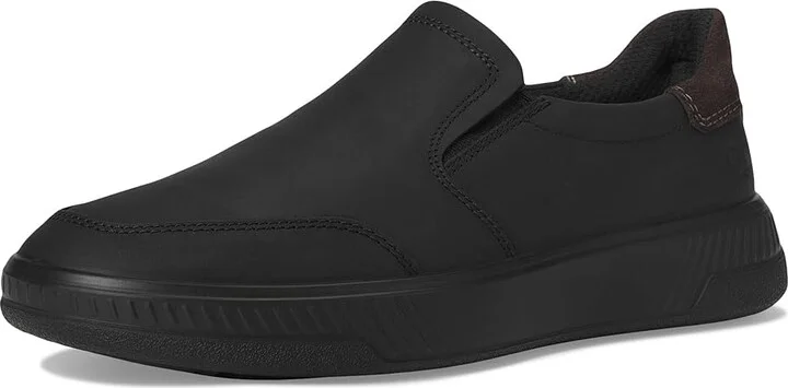 ECCO Move Slip On Sneaker Men's Shoes Black/Magnet Suede : EU 44 (US Men's 10-10.5) M, Leather - Image 5