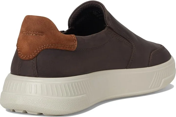 ECCO Move Slip On Sneaker Men's Shoes Coffee/Camel Suede : EU 41 (US Men's 7-7.5) M, Leather - Image 4
