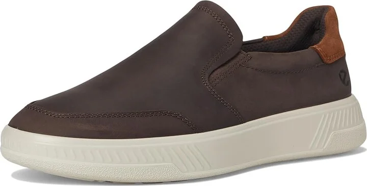 ECCO Move Slip On Sneaker Men's Shoes Coffee/Camel Suede : EU 41 (US Men's 7-7.5) M, Leather - Image 5
