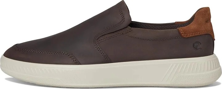 ECCO Move Slip On Sneaker Men's Shoes Coffee/Camel Suede : EU 41 (US Men's 7-7.5) M, Leather - Image 6