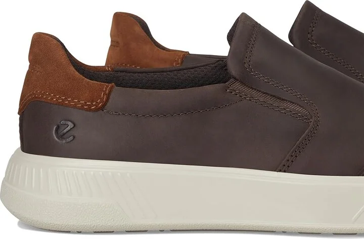 ECCO Move Slip On Sneaker Men's Shoes Coffee/Camel Suede : EU 41 (US Men's 7-7.5) M, Leather - Image 7