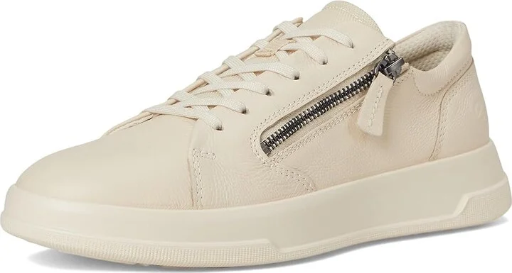ECCO Move Zip Lace Sneaker Women's Shoes Limestone/Blossom Rose : EU 40 (US Women's 9-9.5) M, Leather - Image 5