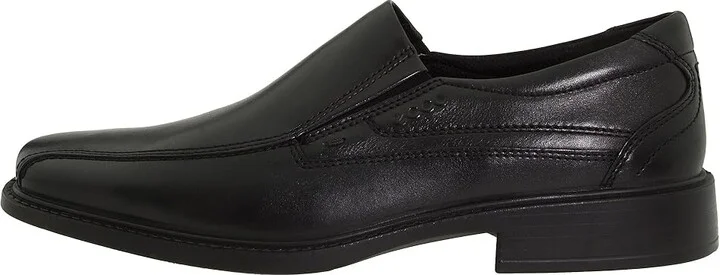 ECCO New Jersey Slip-On Men's Slip-on Dress Shoes Black Santiago Full-Grain Leather : EU 43 (US Men's 9-9.5) M, Full Grain leather/Leather - Image 6