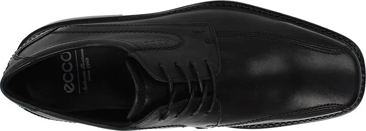 ECCO New Jersey Tie Men's Lace-up Bicycle Toe Shoes Black Santiago Full-Grain Leather : EU 39 (US Men's 5-5.5) M, Full Grain leather - Image 2