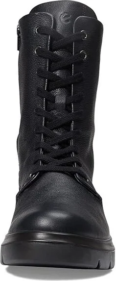 ECCO Nouvelle Hydromax Water-Resistant Tall Lace Boot Women's Shoes Black : EU 38 (US Women's 7-7.5) M, Leather - Image 2