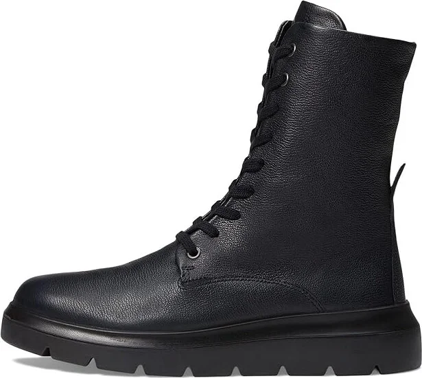 ECCO Nouvelle Hydromax Water-Resistant Tall Lace Boot Women's Shoes Black : EU 38 (US Women's 7-7.5) M, Leather - Image 5