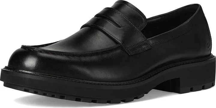 ECCO Oslo Penny Loafer Men's Lace Up Wing Tip Shoes Black : EU 46 (US Men's 12-12.5) M, Leather - Image 5