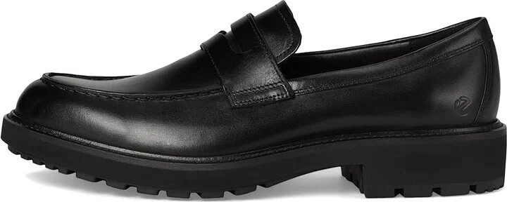 ECCO Oslo Penny Loafer Men's Lace Up Wing Tip Shoes Black : EU 46 (US Men's 12-12.5) M, Leather - Image 6